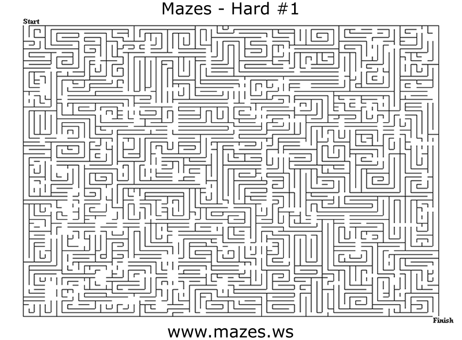 12 Free Online Mazes (Easy, Medium, and Hard)