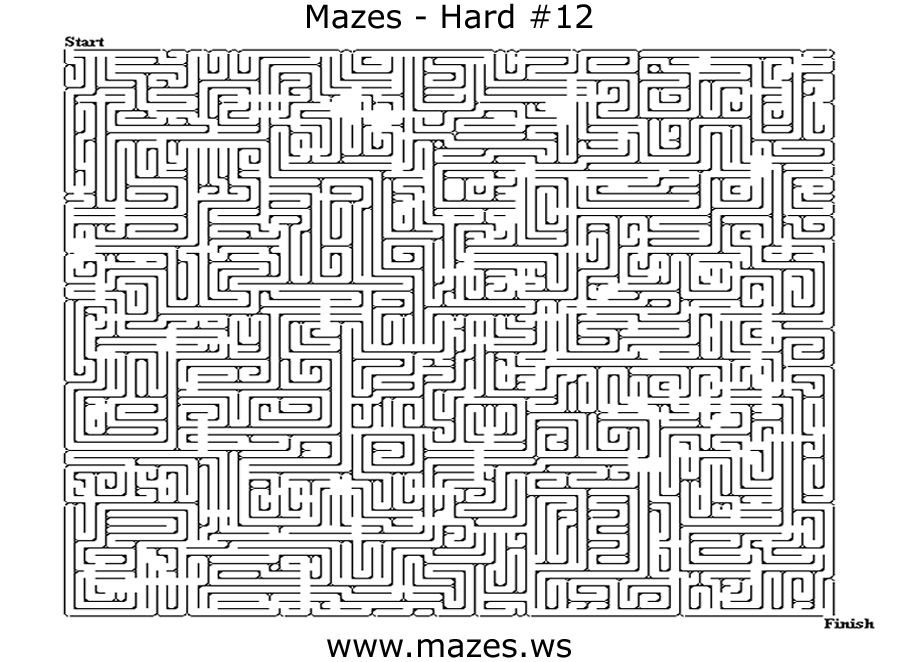 the hardest maze pages