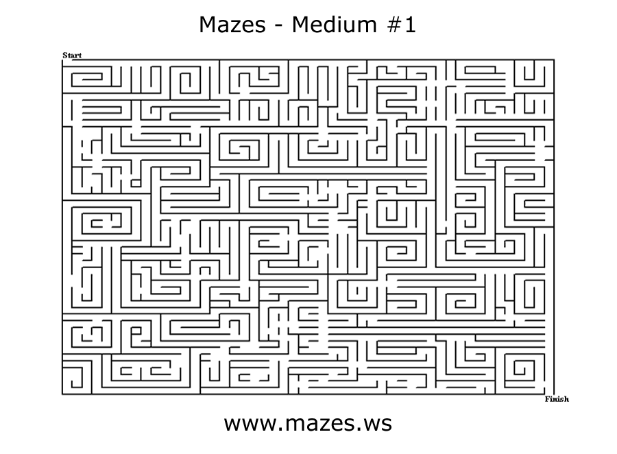 12 Free Online Mazes (Easy, Medium, and Hard)
